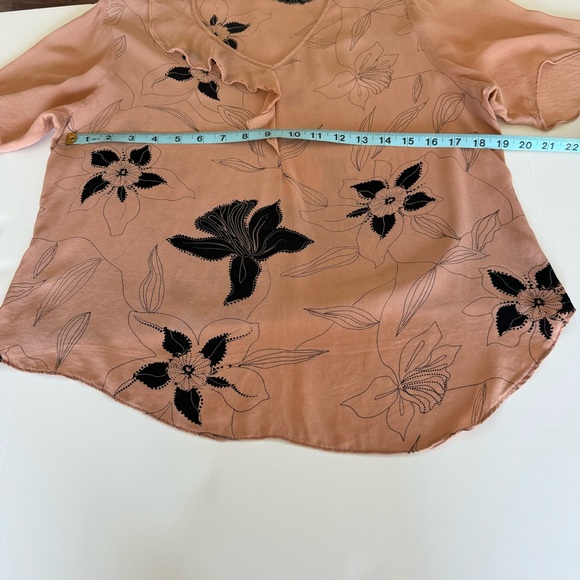 XIUNIANG Silk Blouse with flowy sleeves Size M/L - Picture 8 of 9